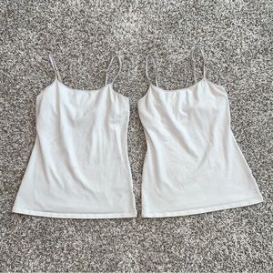 EXPRESS SEXY STRETCH BRA CAMI White Lot Of 2ea Size Small
